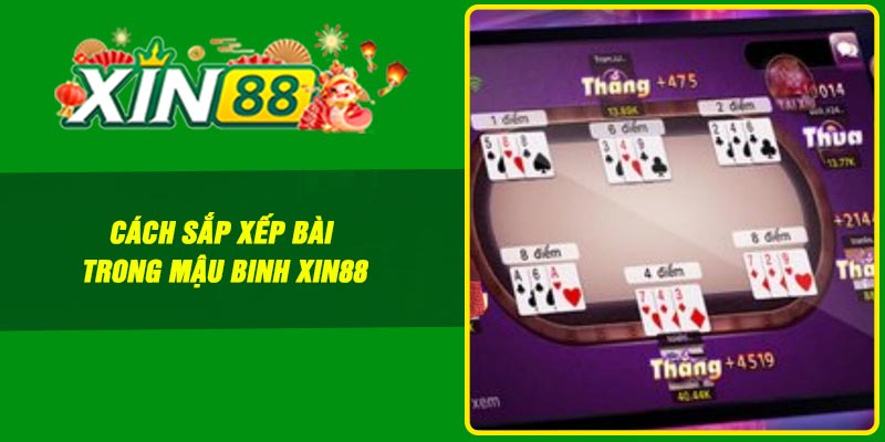 Cách sắp xếp bài trong mậu binh Xin88