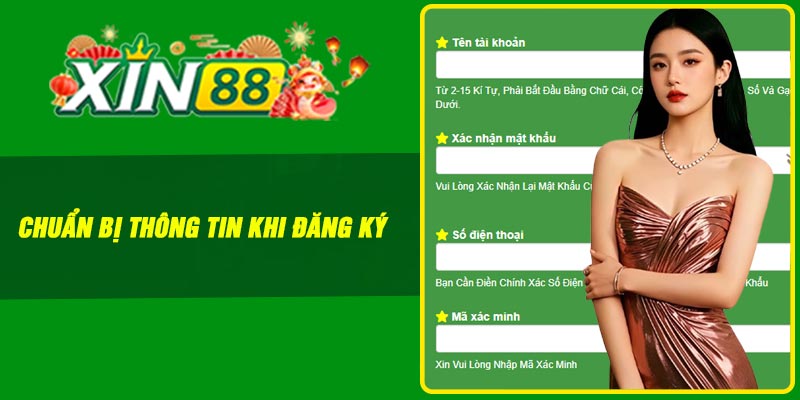 Chuẩn bị thông tin khi đăng ký